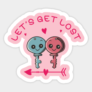 Let's Get Lost Sticker